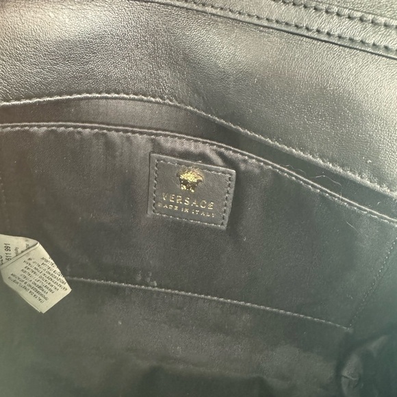 Versace Black and Gold Crossbody Bag with Medusa Logo - Picture 10 of 15